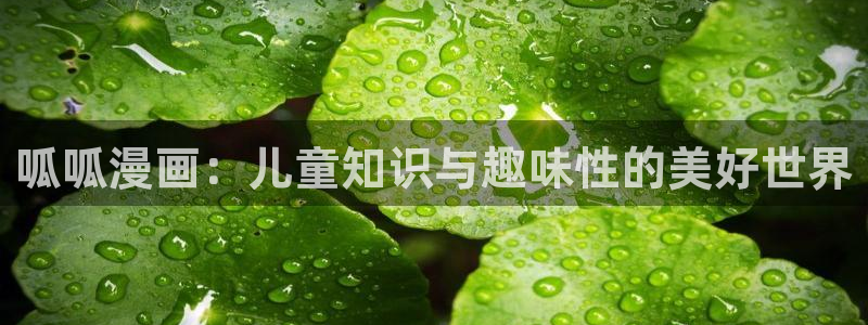 好看的韩漫免费观看在线观看全集：呱呱漫画：儿童知识与趣味性的美好世界